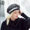 FS Frent Beret Hat for Women Warm Hats Winter Beanie Cap