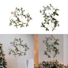Decorative Flowers Artificial Christmas Vine Garland 2M Farmhouse Holiday Wreath Xmas For Year Indoor Outdoor