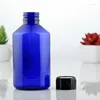 Speicherflaschen 20pcs 220 ml leer blauer Kunststoff mit Schraubkappe Duschgel Shampoo Flüssigseife Gesichtsreiniger Kosmetikverpackung
