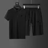 Luxury Designers Mens Tracksuits Sports shorts polos shirts set Sweatershirts fashion Mens polo Tracksuit Jogger two-piece summer couples t shirt Suits sportswear