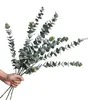 Decorative Flowers 2024 Eucalyptus Artificial Plants Fake Leaves Branches Long Stems For Wedding Decoration Home Christmas Decor