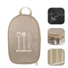 Dinnerware Travel Tableware Pouch Camping Tote Bags Picnic Container Utensils Carrying Organizer Knives Cutlery For