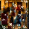 Pegatinas de la ventana 3 PPC Christmas PVC Glass Sticker Snow para la cocina del baño Oficina en el hogar #Q