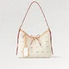 Nuovo calda Carryall PM M24707 Multicolore Beige in pelle Culcata Magnetica Nome specchio Tag Capsula Nautica 66 Fili multicolori Colori a gradiente sottili