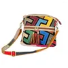 Sacs à bandoulières Mesdames Small Real Leather Shell Summer 2024 Femmes Travel Fashion Mobile Party Messenger Crossbody Band