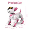 Smart Electronic Animal Pets RC Robot Dog Voice Remote Control Toys Funny Singing Dancing Robot Puppy Childrens Birthday Gift 240408