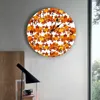 Wall Clocks Pumpkin Thanksgiving Autumn Clock Modern Design Living Room Decoration Mute Watch Home Interior Decor