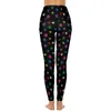 Actieve broek schattige hondenpoten leggings kleurrijke print push up yoga esthetische stretch legging vrouwelijke fitness lopende sport panty's