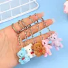 Вечеринка Mini Flocking Bear Doll Count Standing Matd Animals Keyring Phone Car