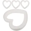 Decorative Flowers 2 Pcs Ornament Ring Model Garland Heart-shaped Craft Circle Wedding Decorations