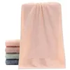 Serviette de luxe en bambou visage face pour le corps pour adultes enfants bébé super doux salle de bain hautement absorbante 34x74cm 2 packs