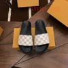 Designer desliza para homens chinelos de bolsa flores flores imprimindo couro na teia de sapatos pretos moda de luxo sandálias de praia slide