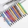 Długopisy 100pcs Hot Sprzedaj niestandardowy metalowy długopis z logo reklamą Pen hurtowe spersonalizowane metalowe pióro