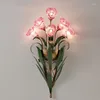 Lampade a parete Lampada in stile americano Lampada di campagna Pastorale francese LED creativo Flower soggiorno CORRIDOR CORRIDOR DECORAZIONE HOME
