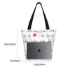 Sacs à provisions Noisydesignes Heart Motif Femmes Grands acheteurs Tote Foldable Eco Travel Handsbags High Quality épaule