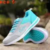 Chaussures décontractées Sneakers Femmes Lightweight Feme Walking Shoe Sports Footwear Lace-Up Summer Outdoor Athletic Trainer