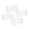 Maîtrice 4 PCS Mélamine Meal Assiette carrée Désin