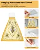 Asciugamano idilliaco ape di girasole asciugamani a mano casa cucina piatti da bagno con anelli appesi a secco rapido assorbente