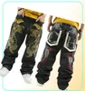 Fashion NY Skateboard Borduurwerk Dragon jeans coole graffiti lange losse ontspannen casual broek rap boy b boy broek maat 34427865763