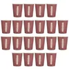 Tek kullanımlık yemek takımı 24 adet kahve kupa kağıdı içme fincanları Mezuniyet parti dekorasyon ofisi kalınlaşır