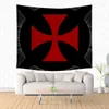 Tapisses Knights Templar Cross Custom Wall Tapestry Fashional Beach Mat Decor