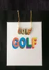 Golf 3D Logo Colar Hip Hop Fashion Skateboard Rap Fashion Personality Dollace3971942