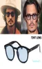 Jacjad Nowa moda Johnny Depp Lemtosh Style okrągły okulary przeciwsłoneczne odcień Ocean Lens Design Prezentacja Prezentacja Słońca Oculos8599862