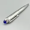 Lan Ct Ballpoint Pen Silver Round Head Unghia Scrittura Smooth Classic Office School Stationery