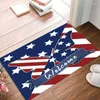 Bath Mats Patriotic Rug Outdoor Welcome Water-Absorbent Durable Independence Day Door Entryway