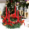 Świecowe uchwyty Święty Snowflake Star świąteczny świecznik żelazny ozdobny prezent na pulpit metalowy stół dekoracja stolika
