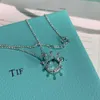 TiffanyJewelry Luxury Tiffanybead Pendant Colliers de créateur de femmes Bijoux Fashion Street Classic Collier Collier Couronne TiffanyBracelet 787