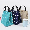 Storage Bags High Capacity Cute Insulated Lunch Bag For Women Kids Waterproof Portable Canvas Thermal Food Container Picnic Bento Cooler