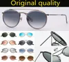 Steampunk Vintage Round Metal Style Double Bridge Solglasögon Eyewear UV400 Glass Lens Flash Sun Glasses Oculos de Sol 36476641142