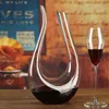 Crystal Ushaped Wine Decanter Gift Box Swan Creative Separator Materiale di vetro a piombo di alta qualità 240407