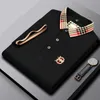 Designer Top Luksusowe męskie haft mody koszula polo krótki rękaw stały kolor męski koszulka polo M-4xl