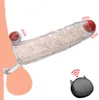sexy Toys for Couples Penis Sleeve Vibrator with Remote Control Vagina Erotic Shop 18 Intimate Goods Condomss itoys Men2945295