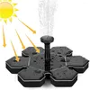 Décorations de jardin Fountaine solaire durable avec une superbe eau en eau.