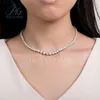 Holycome Gra Brilliant Round Cut Sterling Sier Moissanite VVS Diamond Tennis Collier Bijoux personnalisé pour les femmes 2024