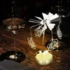 Kaarsenhouder houder roterende kandelaarskandelige tealight thee licht roterende bruiloft carrousel tafeldetaal dag soja hart draaiende valentijn