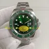 12 stile 904L ACCIAIO AUTOMATICO AUTOMATICO SUPER Factory Men 40mm 116610 quadrante verde Luminoso braccialetta di cornice in ceramica 116613 Diamond Gold NF 5 stelle Orologi per immersioni da uomo