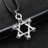 Pendant Necklaces 1pcs Bone Six Star Necklace Women Accessories Jewelry Items Chain Length 45 4cm