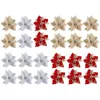 Decorative Flowers 6PCS Realistic Artificial Decoration Ornaments For Home House Mall Party Christmas Tree Wreaths Rattan