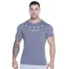 T-Shirts 2021 Neues Sommer-Fitnessstudio T-Shirt Largetyp Brand Sport Sport T-Shirt Männer Shirt Bodybuilding Fitness Druck kurzarm Running T-Shirt