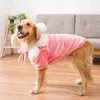 Big Dog Pyjamas Home Casual Wear Automne Hiver Fonlleuse chaude douce Chiens mignons Dogs pour grand Labrador Doberman Pet Coats 240402