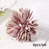 Flores decorativas 6pcs Artificial Small Snow Lotus Bouquet Festival Festival Festival Simulado Flor Home Arrangement Diy Christmas