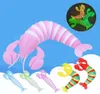 UPS Toys Sensory Rainbow Luminous Toy Toy Lobster Slug Slug Cuzzle Anti -стресс -образование детей взрослые удивлены оптом в Stock3692351