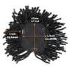 Belle Show Dreadlock Hair Topper Clip in gevlochten halve pruiken Locs gevlochten pruik zachte korte pruik dreads voor mannen vrouwen 240412