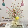 Party Decoration 45cm Artificial Easter Eggs Tree Spring Home Crafts DIY Decor Happy 2024 Gift Tabletop Ornaments