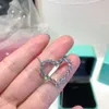 Tiffanyjewelry豪華なティファニービードペンダントネックレスレディースデザイナージュエリーファッションストリートクラシックレディースハートネックレスホリデーギフトjyf0