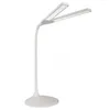 Lampes de table pivotant la lampe de bureau LED avec deux teintes touchent les commandes activées graduelles pour le travail d'artisanat couture étudiant blanc